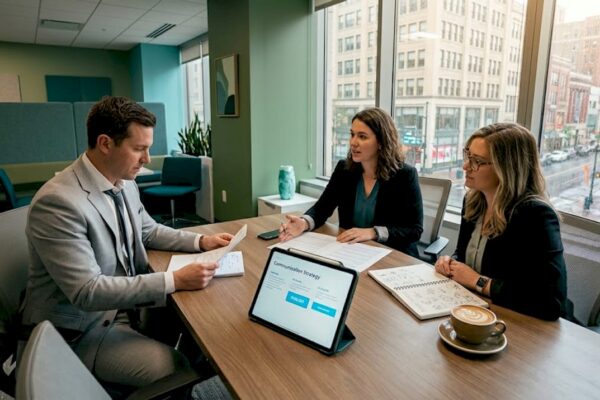 Lawyers and PR manager discuss media strategy
