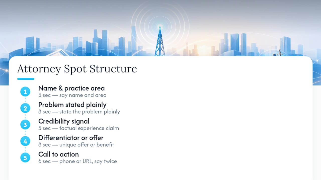 What creative and messaging actually works in attorney radio ads? — overview diagram