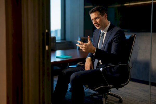 Attorney rehearsing concise media interview messages